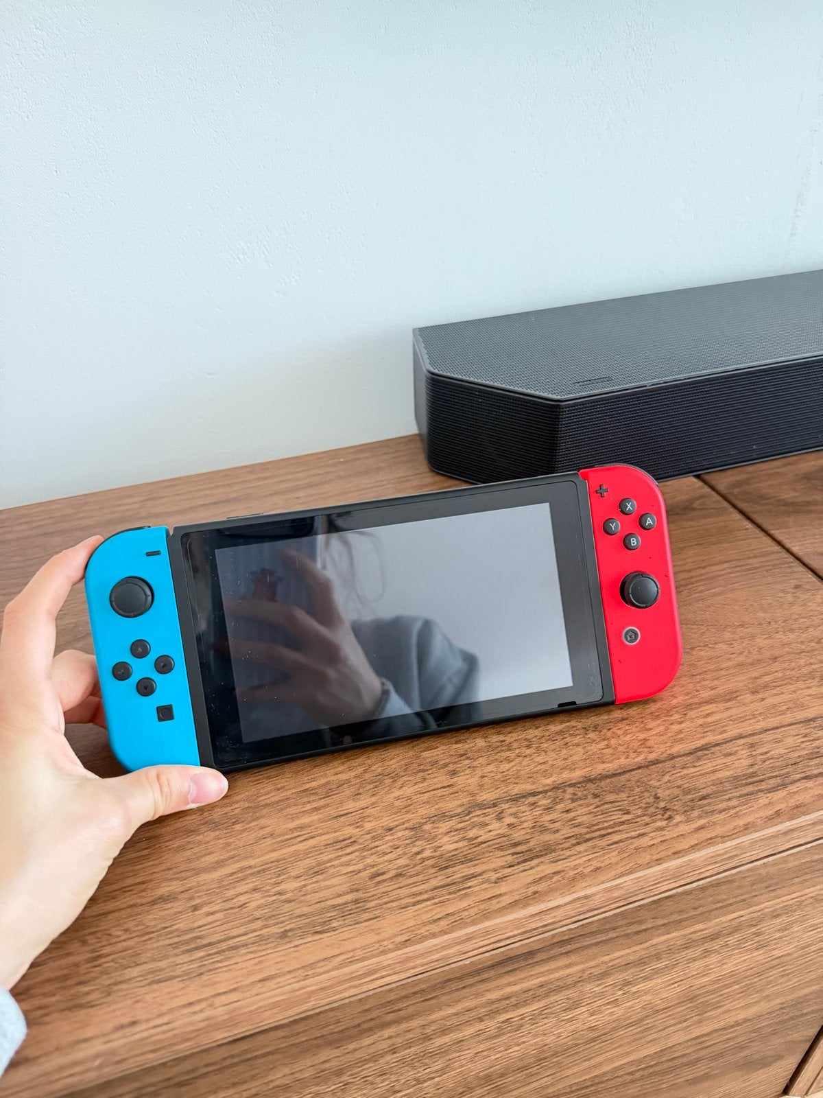 Nintendo Switch 1 met extra controller, spel en opbergbox, Ophalen, Switch Original, Met 3 controllers of meer, Gebruikt