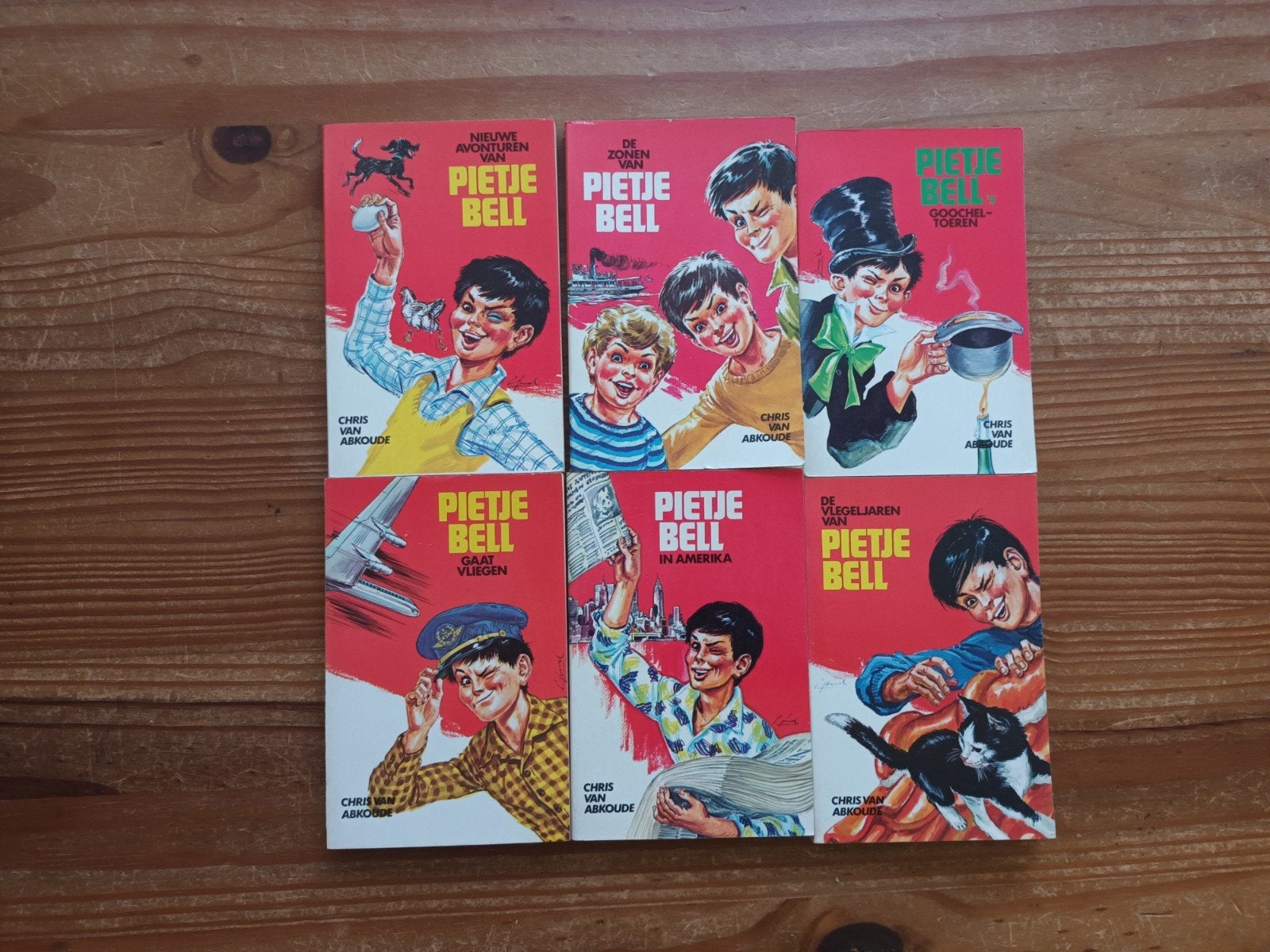Pietje Bell Boeken - Complete Set van 6, Ophalen of Verzenden, Gelezen, Chris van Abkoude, Fictie algemeen