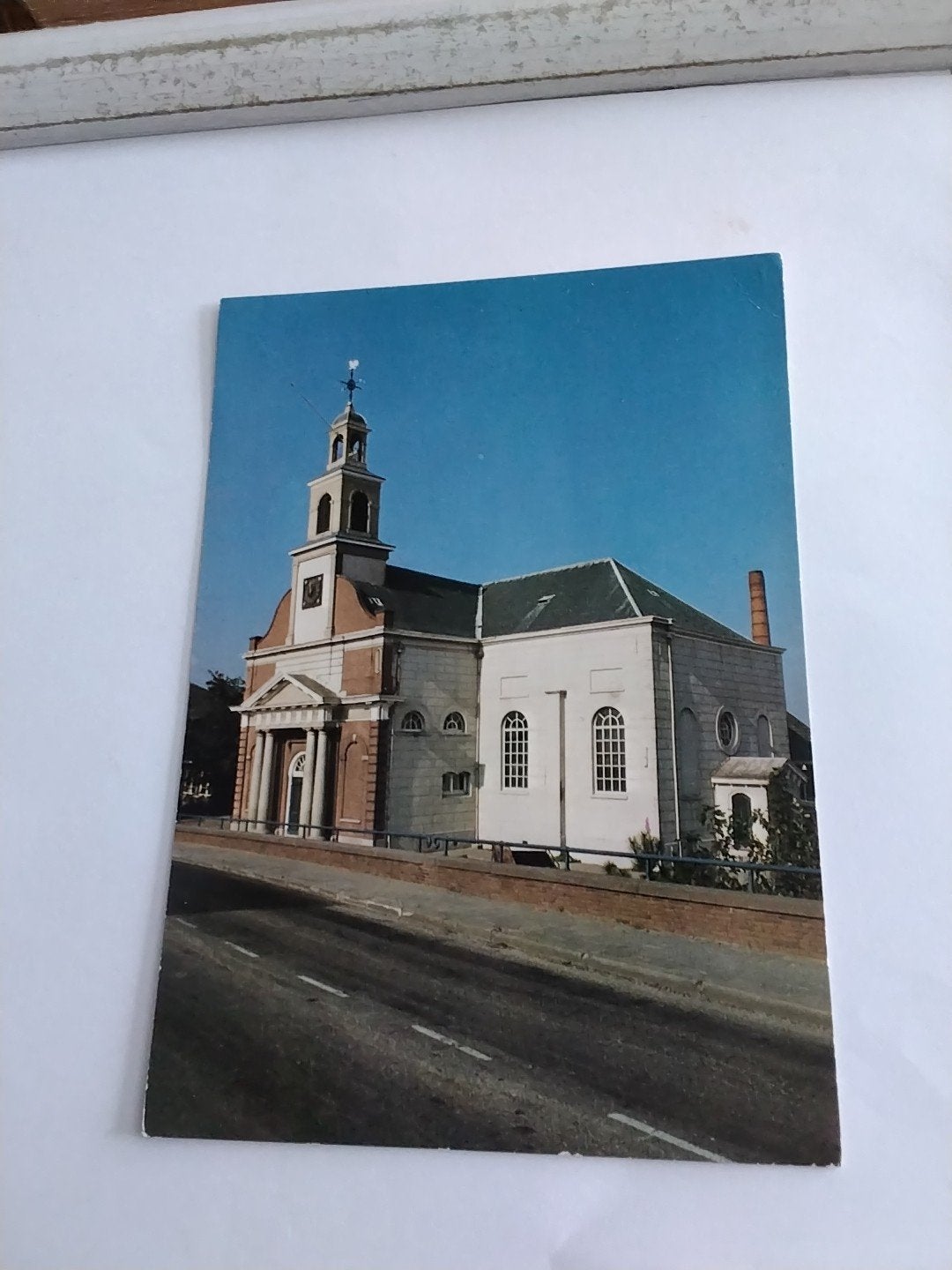 Oude Ansichtkaart Waddinxveen, N.H. Kerk, Verzamelen, Ophalen of Verzenden, 1960 tot 1980, Ongelopen, Zuid-Holland