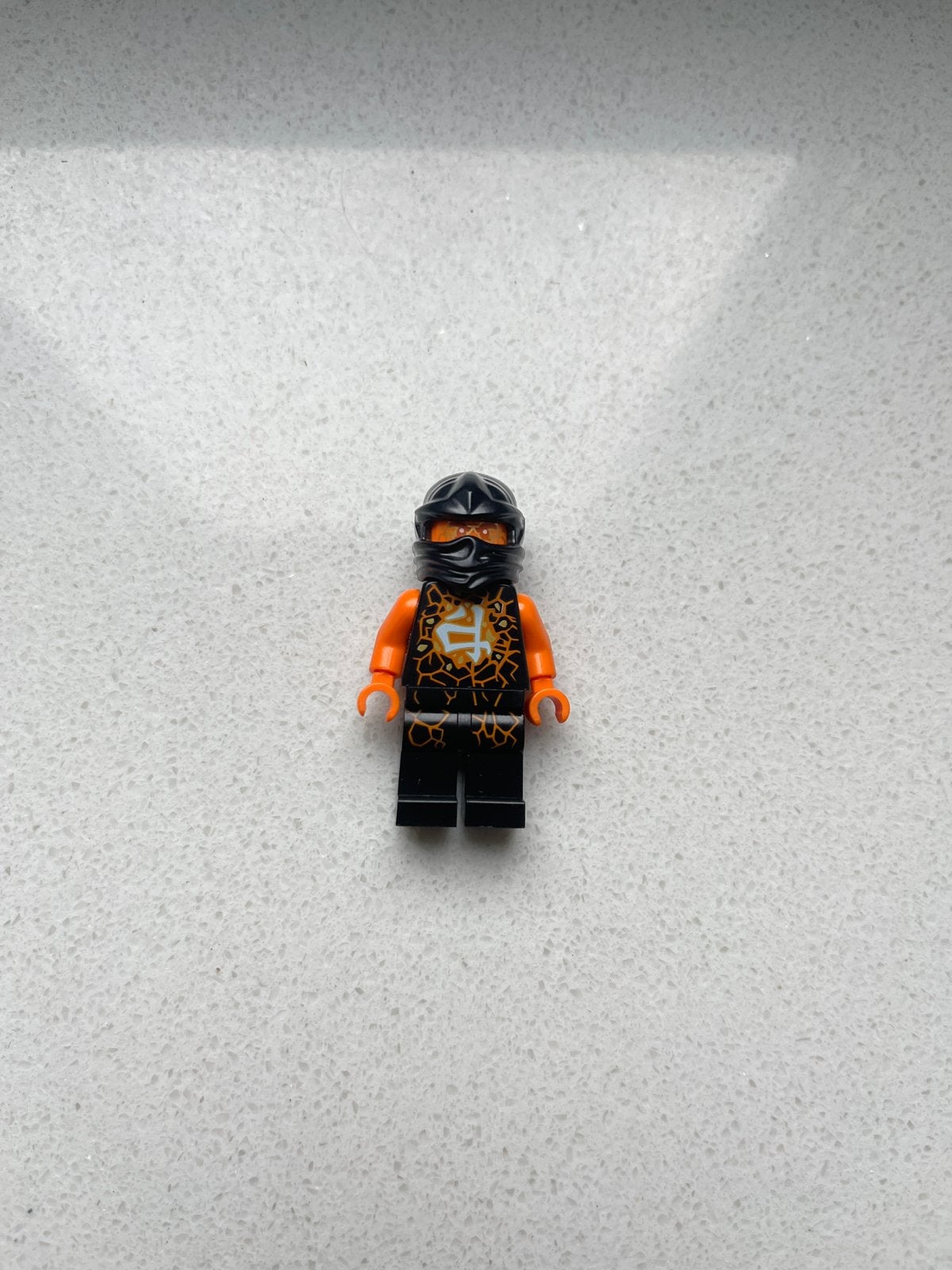 Lego Ninjago Cole Minifiguur - Zwart/Oranje Ninja njo0157, Inclusief minifiguren, Verzenden, Lego, Nieuw