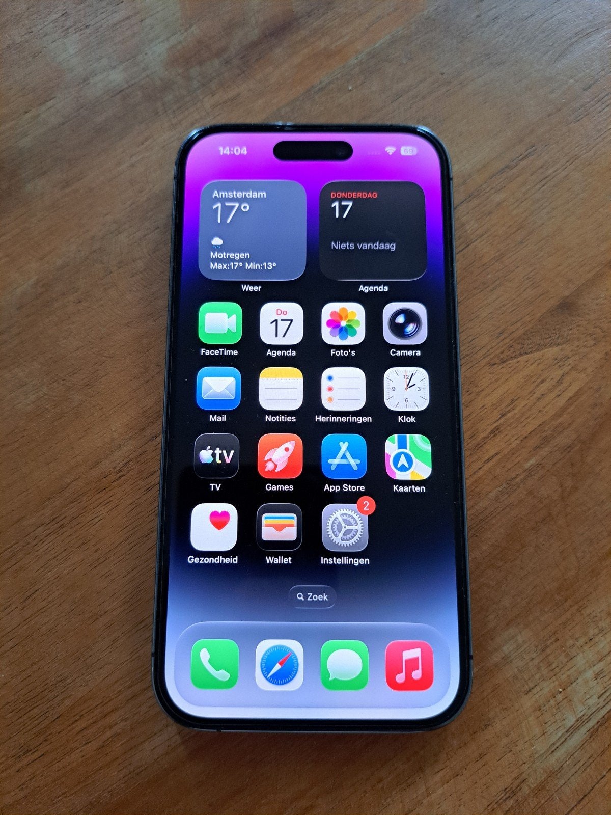 82% BATTERIJ SCHADEVRIJ IPHONE 14 PRO 128GB ZWART, Zwart, Ophalen of Verzenden, Zo goed als nieuw, 82 %