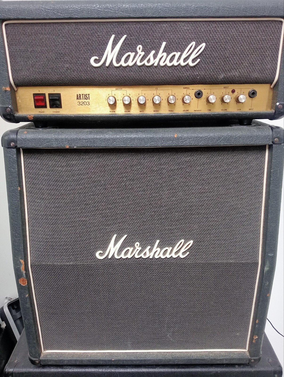 Marshall Artist 3203 gitaarversterker met 1965A kast, Muziek en Instrumenten, Versterkers | Bas en Gitaar, Ophalen, Gebruikt, Gitaar