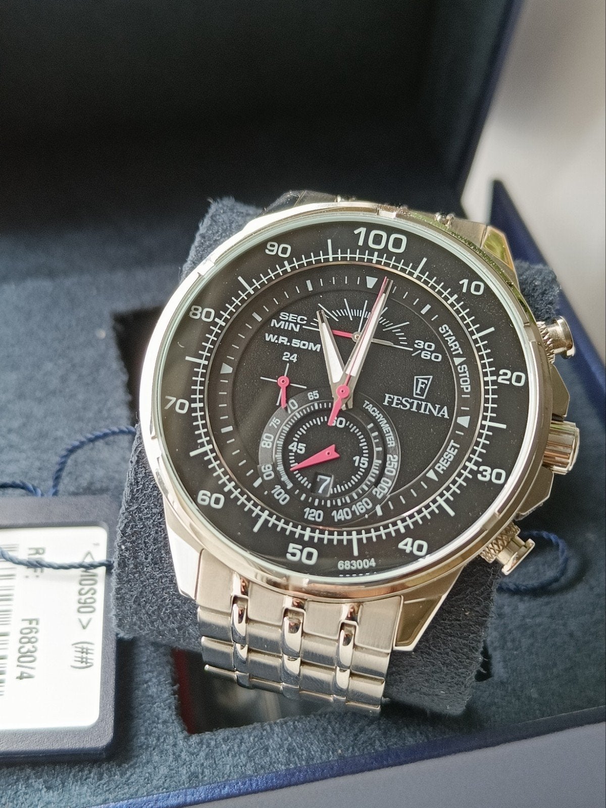 Festina Chronograph 683004, IOS, Ophalen of Verzenden, Zo goed als nieuw, Waterdicht