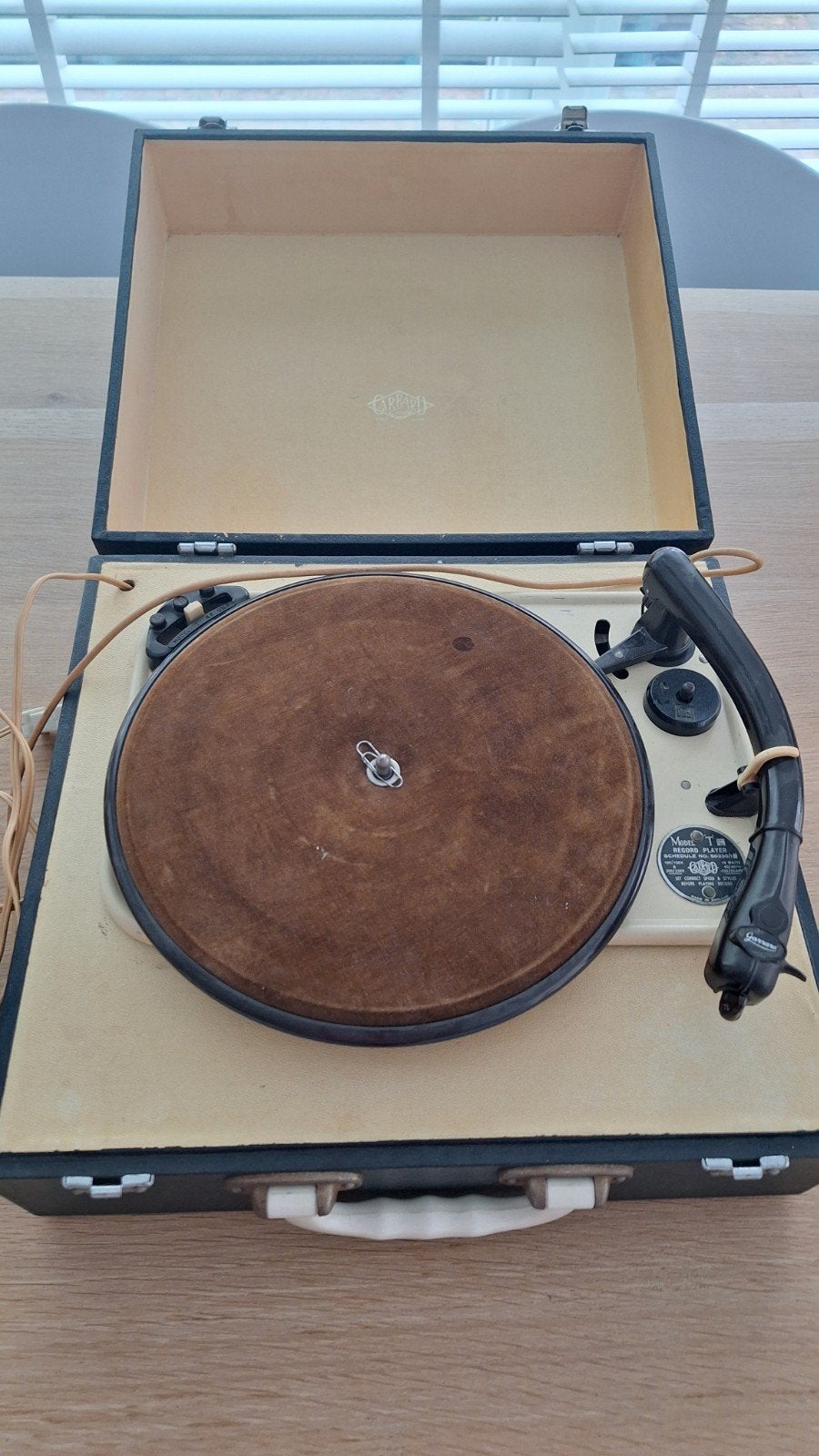 Garrard Model T platenspeler - Jaren '50 vintage, Audio, Tv en Foto, Ophalen, Gebruikt, Platenspeler, Overige merken