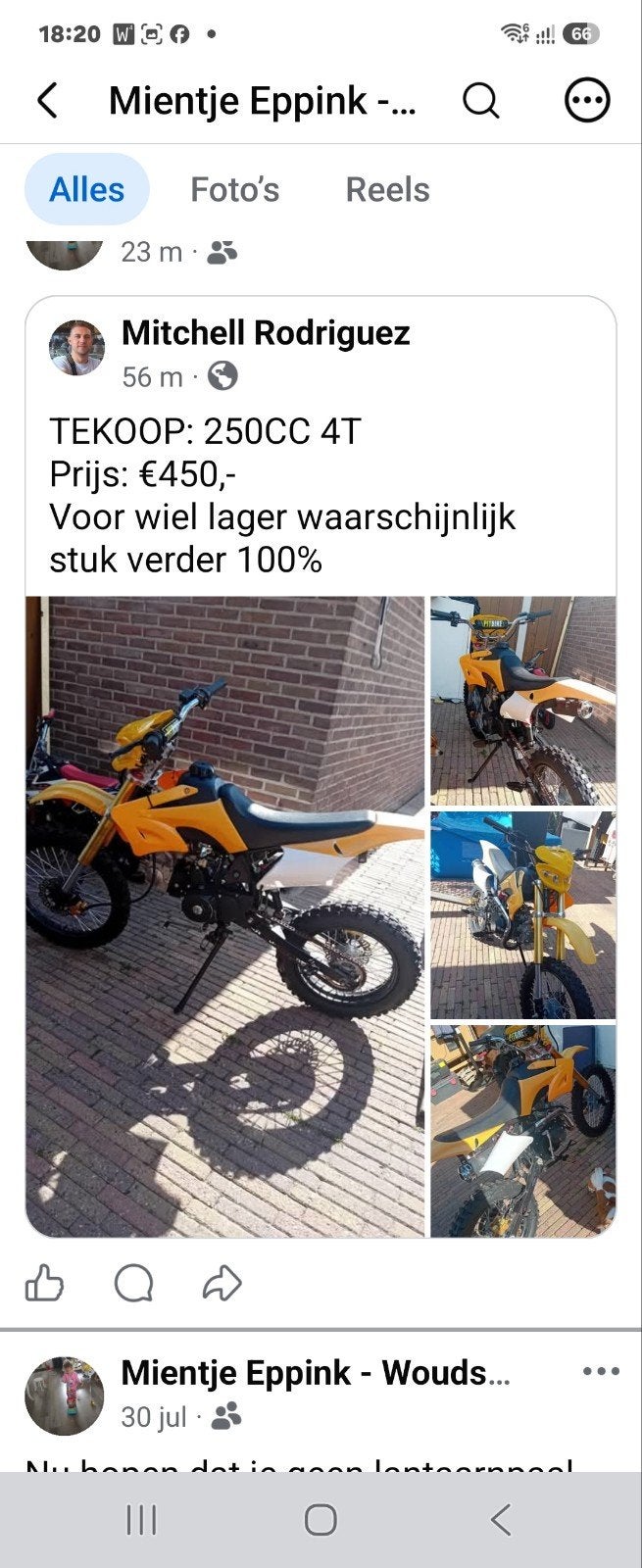 cross motor, Ophalen of Verzenden, Gebruikt