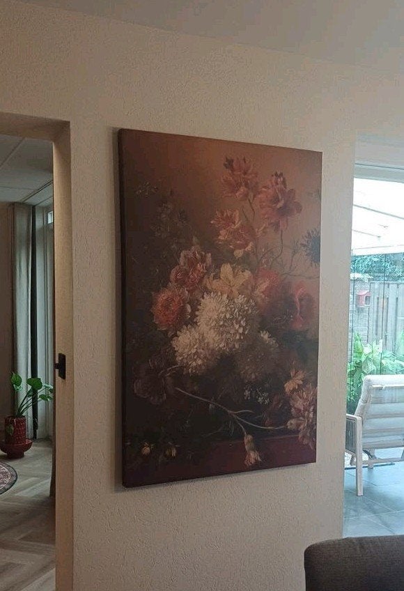 groot canvas bloemen  115 x 75
4x75x115 (hxbxd, Ophalen