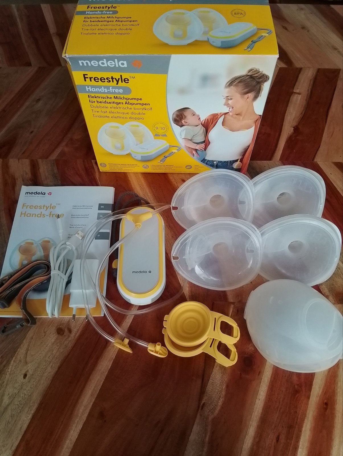 Medela freestyle hands free dubbele elektrische borstkolf, Ophalen of Verzenden, Borstkolf