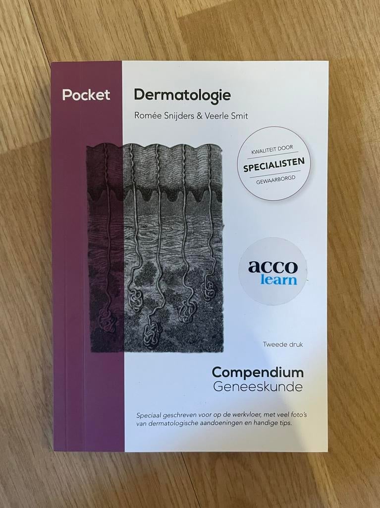 Compendium pocket dermatologie NIEUW, Ophalen of Verzenden, Beta, Nieuw, WO