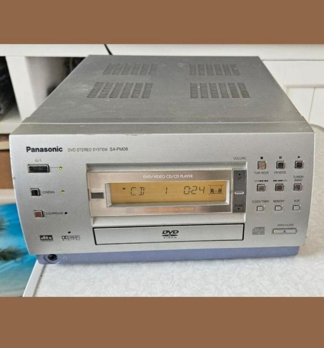 Panasonic dvd cd stereo S A pm 08 vintage leuk verzamelitem, Ophalen, Gebruikt