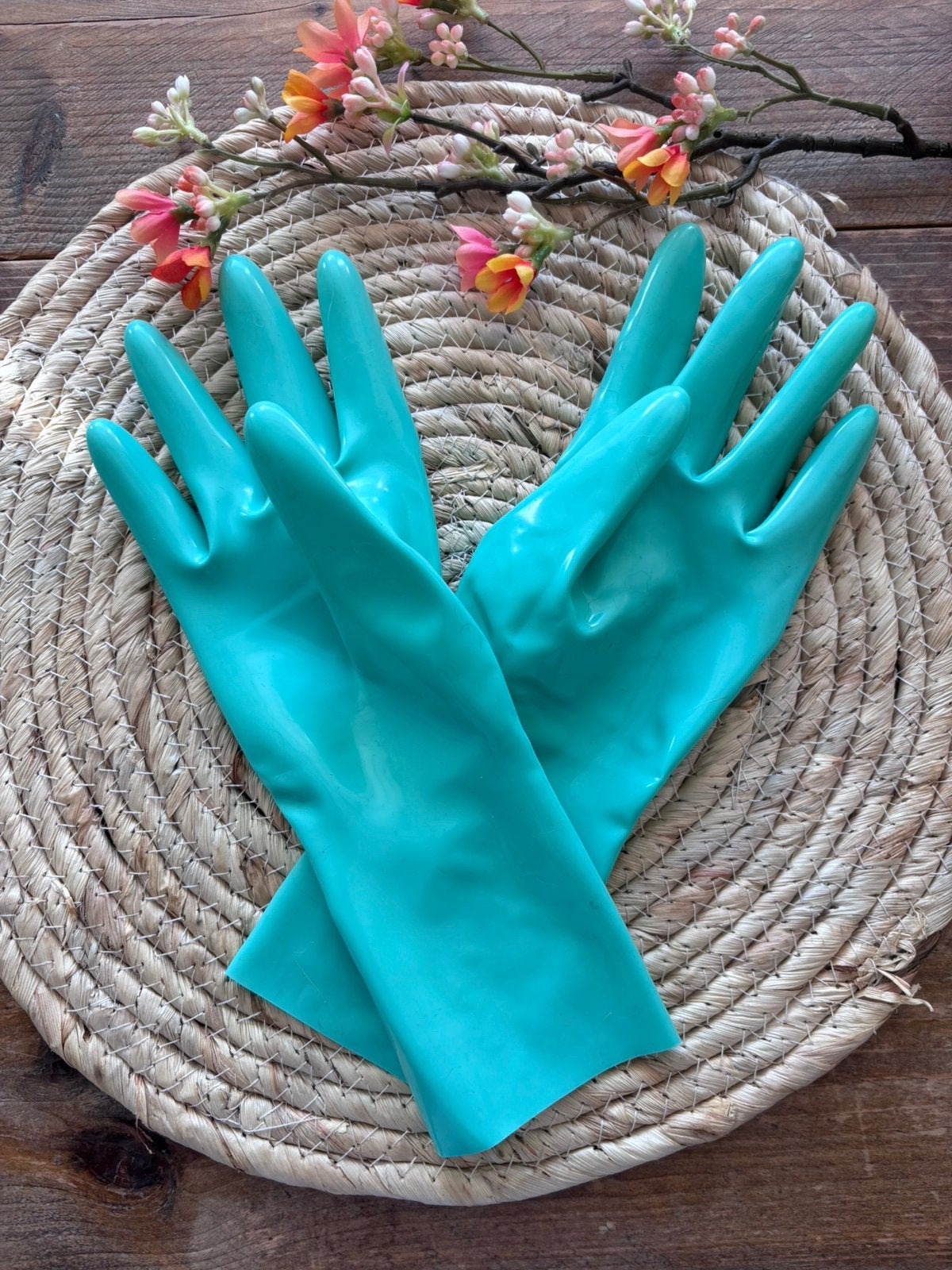 Short Gloves / Latex / Maat L / Unisex, Kleding | Dames, Verzenden, Groen, Overige typen