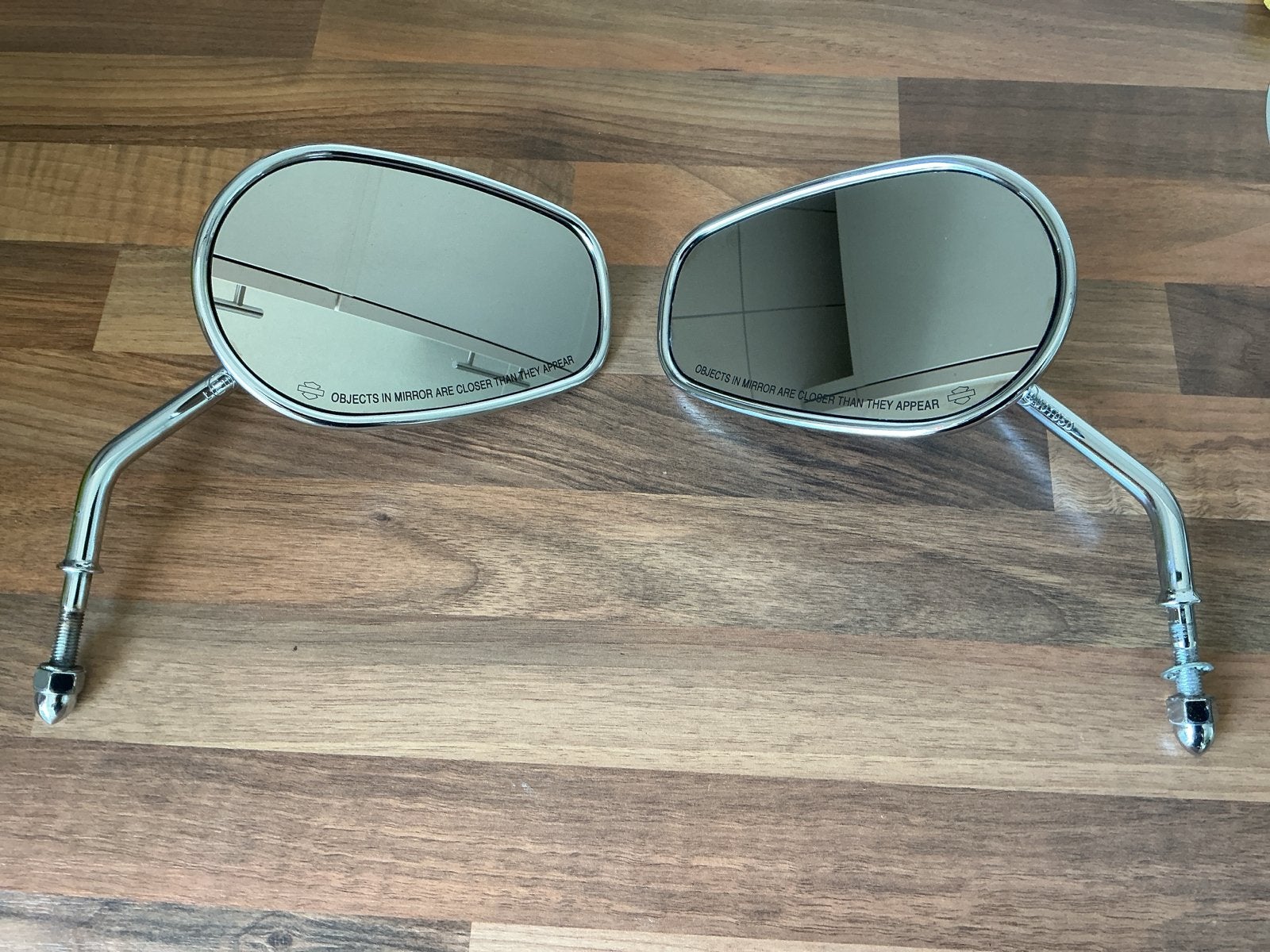 Harley Davidson Spiegels - Chroom, Motoren, Ophalen of Verzenden, Gebruikt