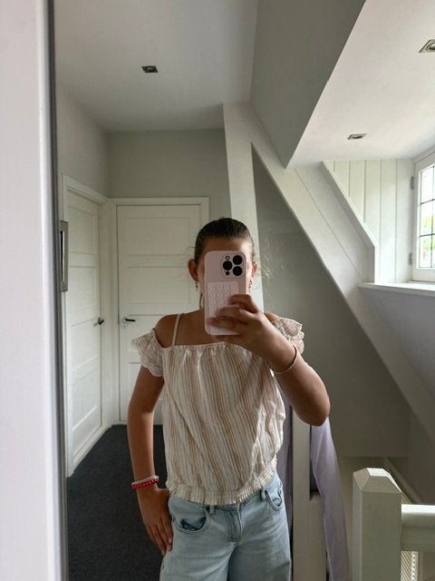 off-shoulder blouse, Wit, Ophalen of Verzenden, Maat 34 (XS) of kleiner, Onbekend