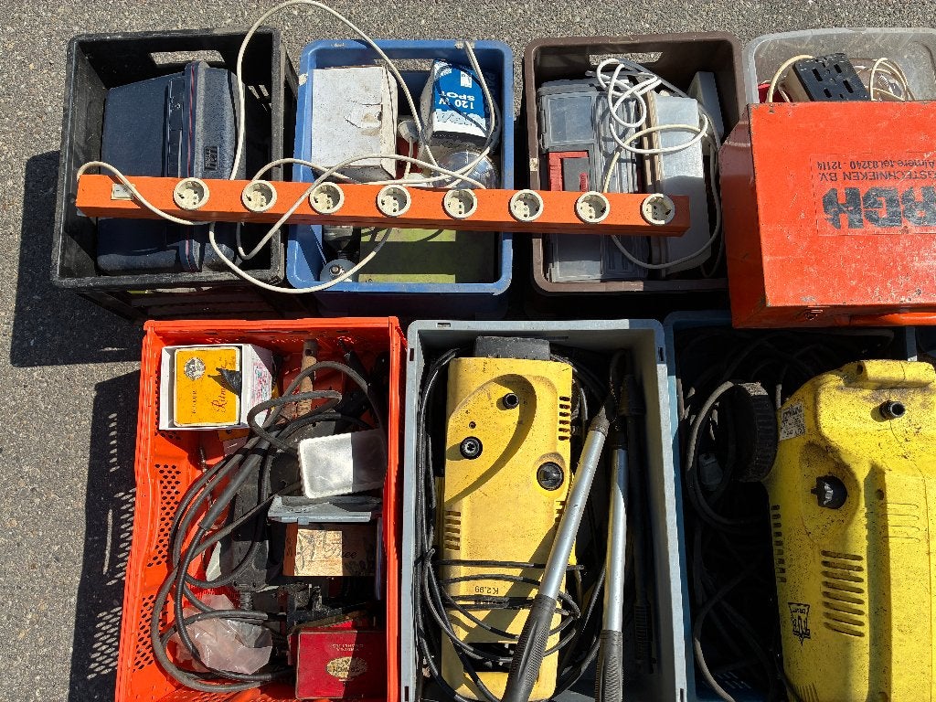 Partij hand/elektrisch gereedschap en bouwmaterialen., Ophalen, Gebruikt, Overige typen