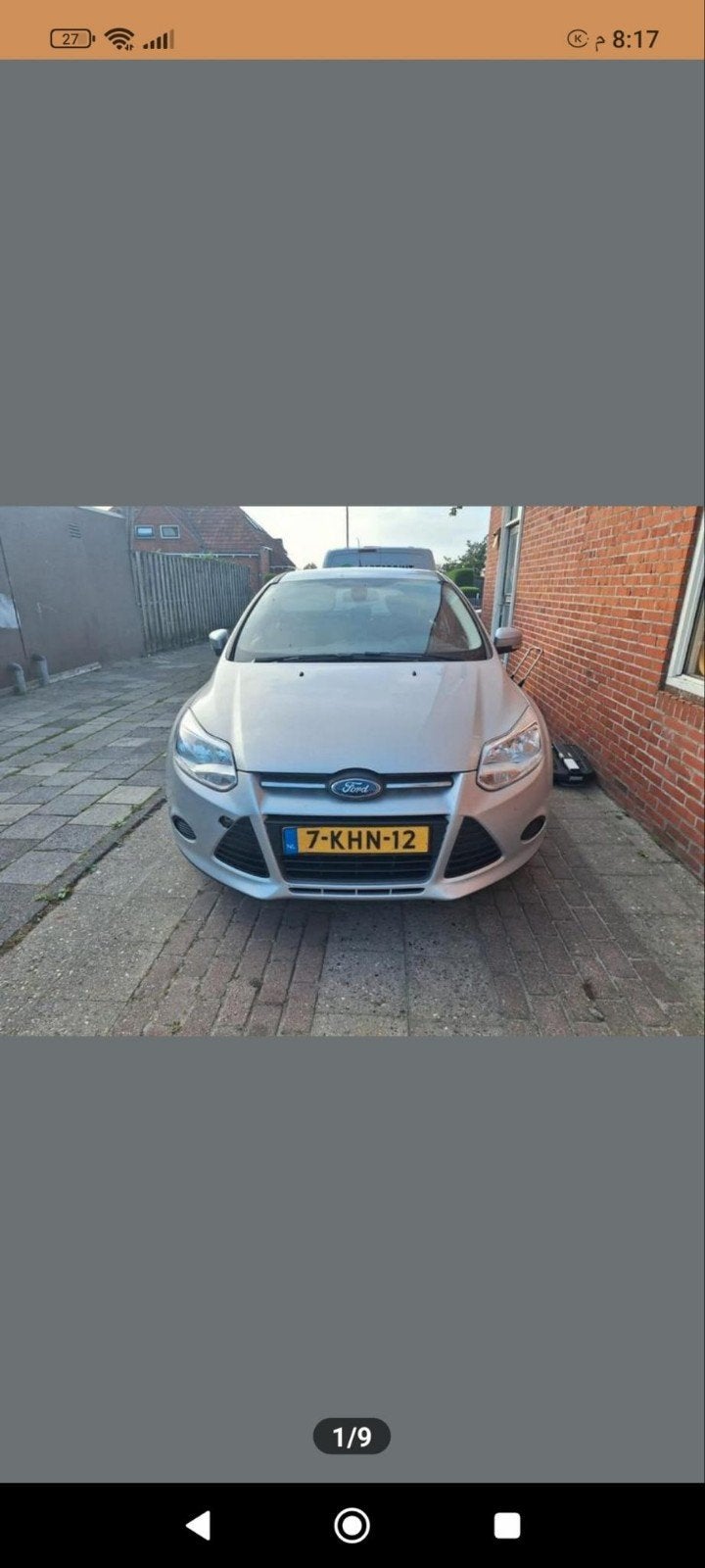 Ford Focus 1.0 Ecoboost 74KW 5-D 2013 Grijs, 635 kg, 100 pk, Handgeschakeld, Particulier