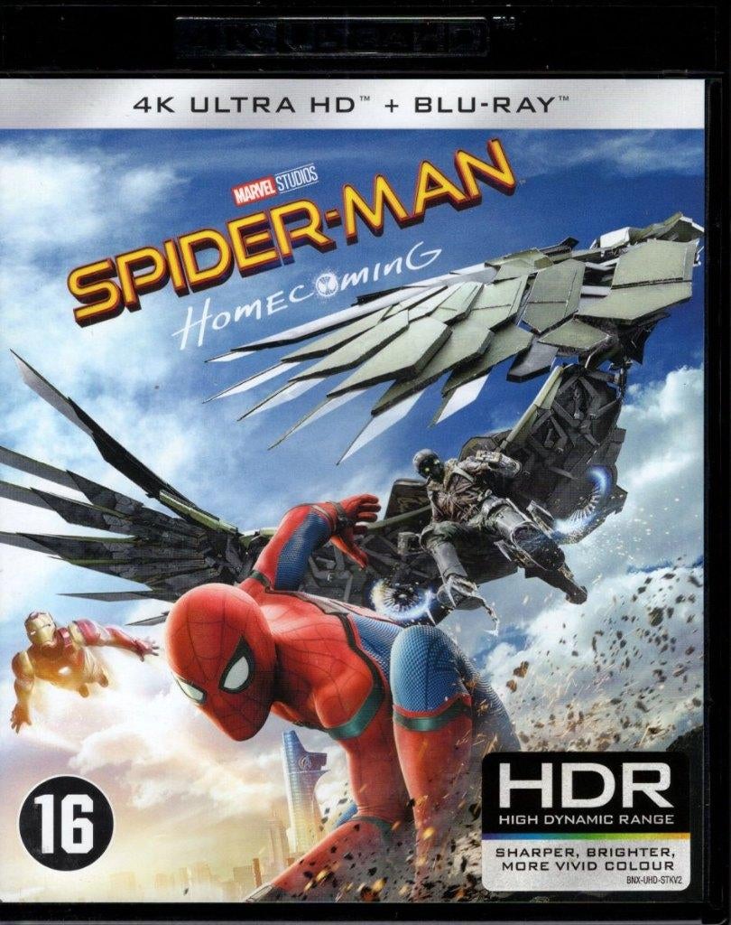 Spider-Man Homecoming - 4K + Blu-ray (2017) - NL uitgave, Cd's en Dvd's, Blu-ray, Zo goed als nieuw, Actie, 4K Ultra HD Blu-ray