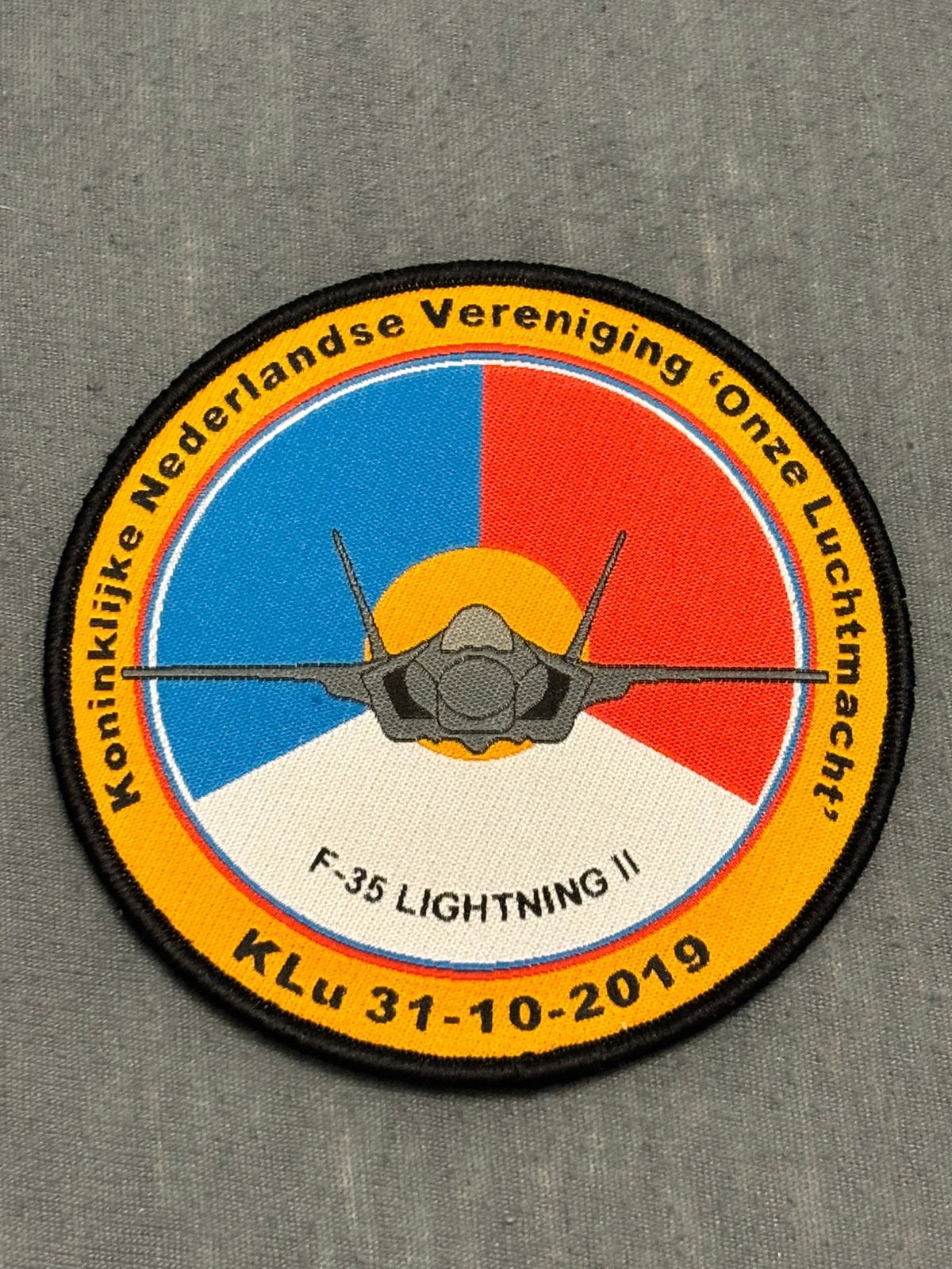 Embleem F-35 lightning II, Verzenden, Luchtmacht, Nederland, Embleem of Badge