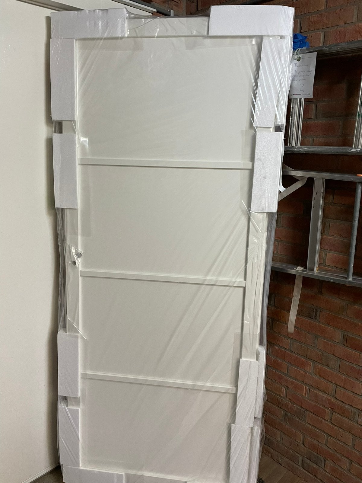 Paneel deur nieuw in verpakking 83x201,5; afgelakt ral9010, Ophalen, 80 tot 100 cm, Binnendeur, Nieuw