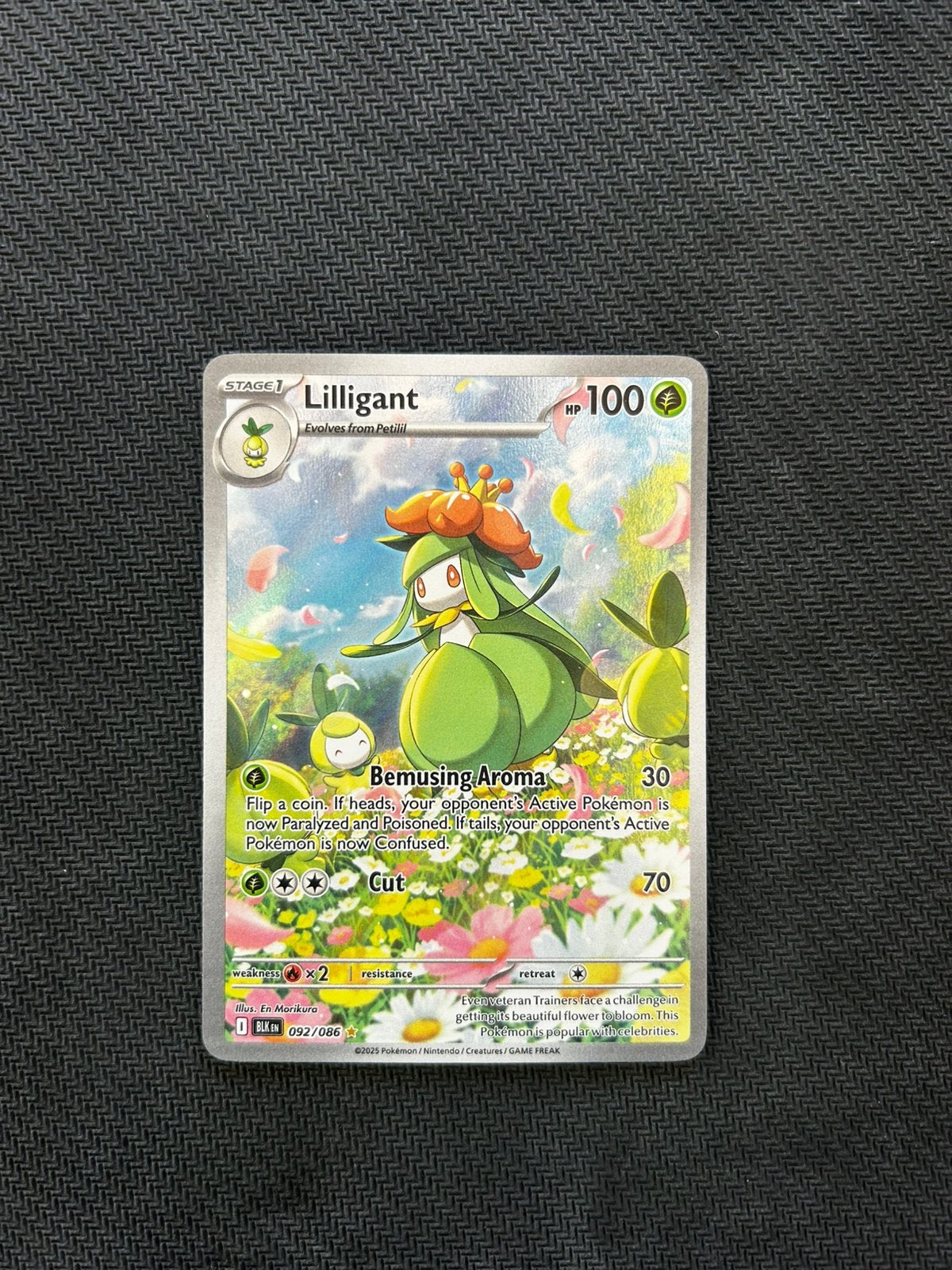 Lilligant 092/086 Black Bolt, Ophalen of Verzenden, Zo goed als nieuw, Losse kaart, Foil