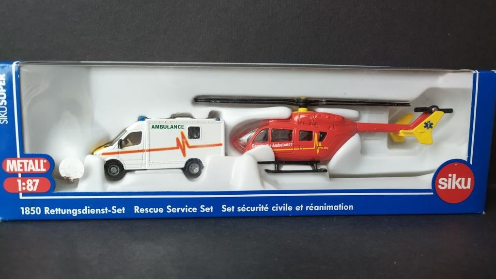 Mercedes Sprinter Helicopter UK versie 1:87 Siku 1850 Pol, Schlittenbacherstrasse 60 Lüdenscheid Germany, SIKU, Verzenden, Nieuw