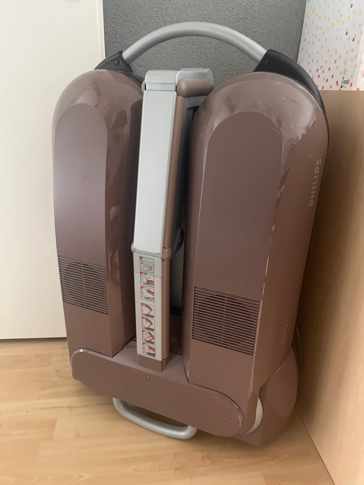 Philips Sun & Relax Sunmobile HB975/HB971 Zonnebank, Ophalen, Gebruikt, Zonnebank dubbelzijdig, Minder dan 10 lampen