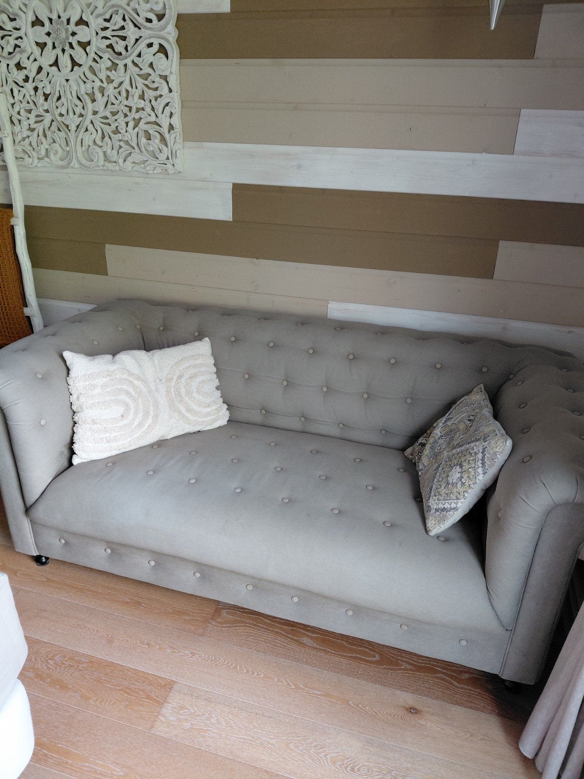 stoere chesterfield Dutchbone, Ophalen, Gebruikt, 150 tot 200 cm, Tweepersoons