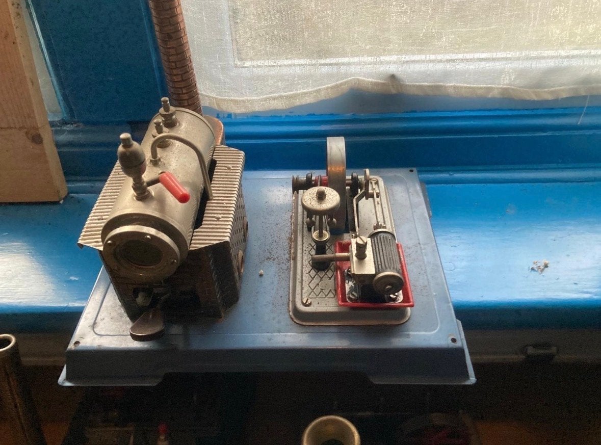 Wilesco Stoommachine met Schuif en Regulator, Ophalen of Verzenden, Gebruikt