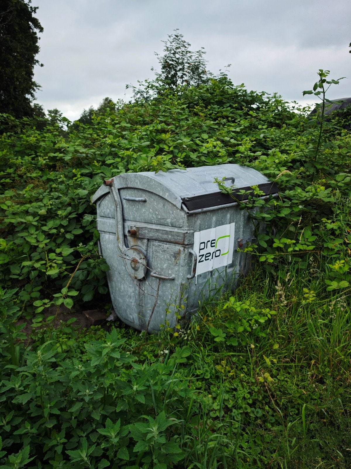 Metalen afval container rolcontainer, Ophalen, Gebruikt, ?, ?