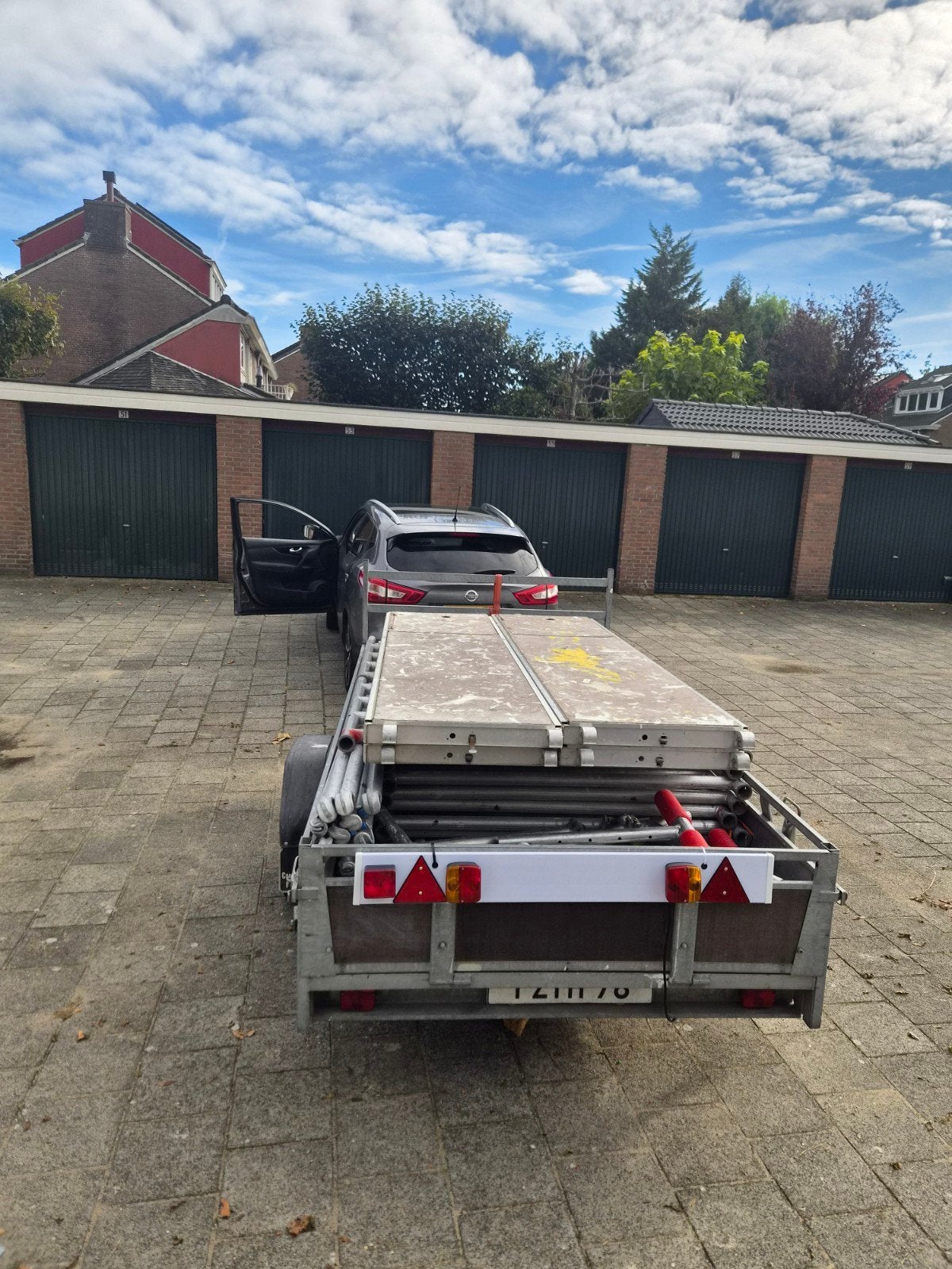 Steiger te koop - Rolsteiger met aanhanger, Doe-het-zelf en Verbouw, Ophalen, Gebruikt, Rolsteiger of Kamersteiger, 5 meter of hoger
