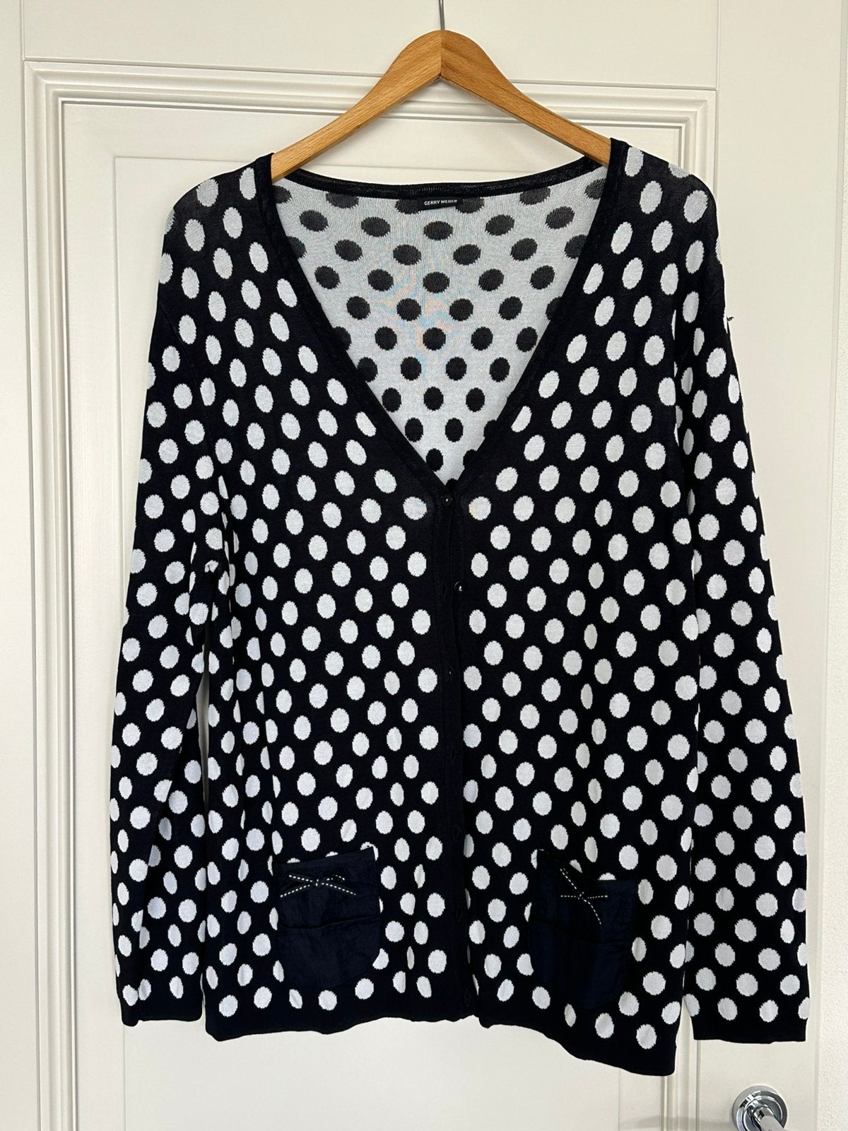 Gerry Weber zwart wit Polkadot vest maat 46, Ophalen of Verzenden, Zo goed als nieuw, Maat 46/48 (XL) of groter, Zwart