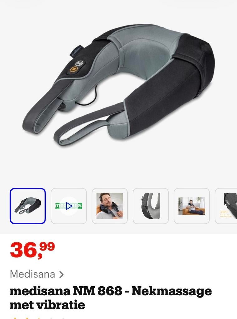 Medisana NM 868 Nekmassage met vibratie - Zo goed als nieuw, Ophalen of Verzenden, Zo goed als nieuw, Apparaat