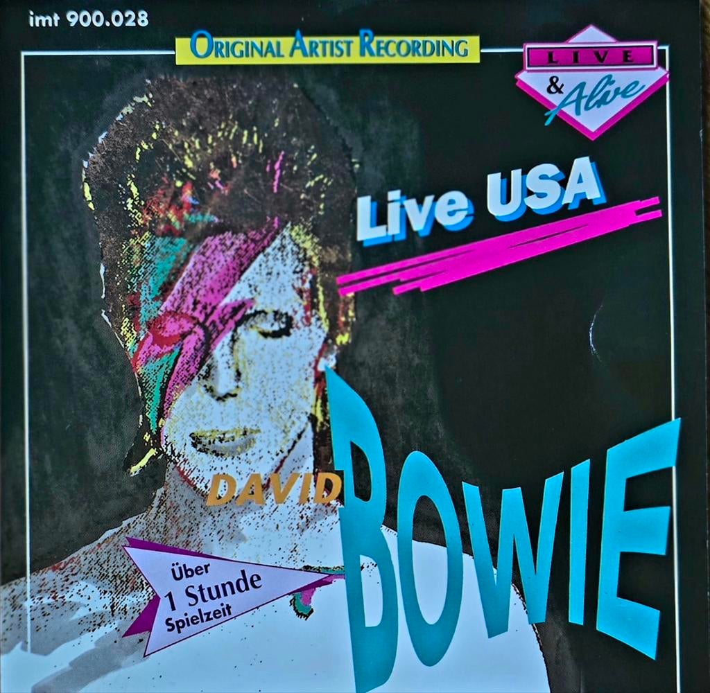 David Bowie - Live USA 1CD (Live & Alive, Imtrat), Cd's en Dvd's, Cd's | Pop, Zo goed als nieuw, Ophalen of Verzenden