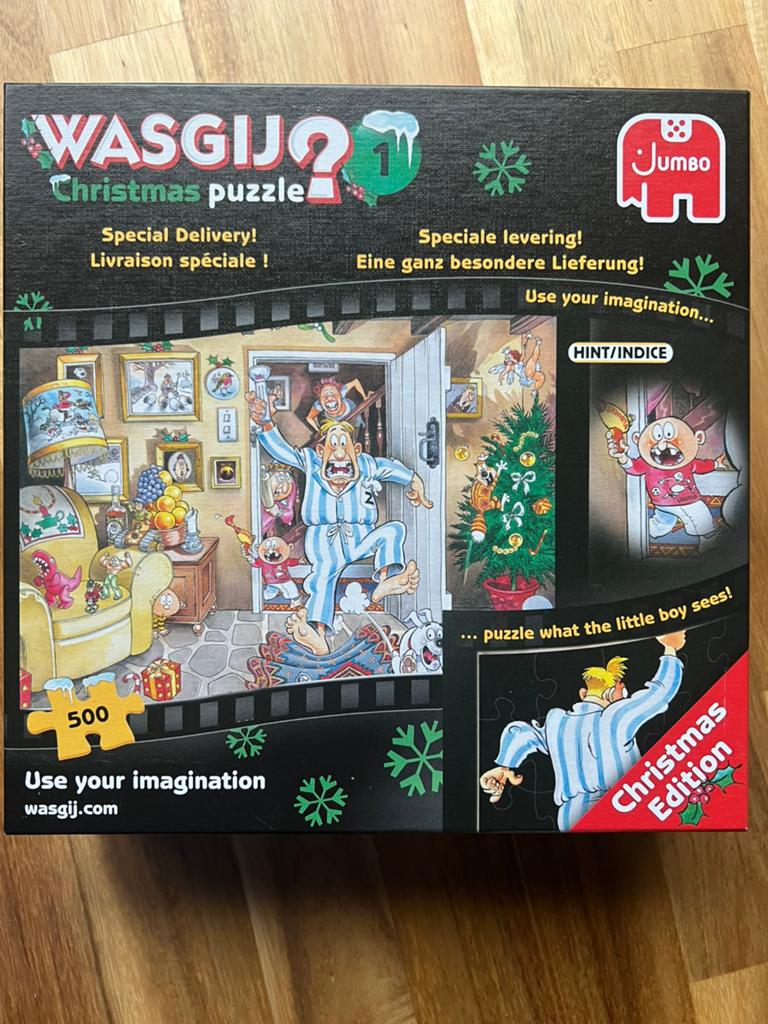 Wasgij puzzel Christmas puzzel nr 1 Speciale levering!, Hobby en Vrije tijd, Denksport en Puzzels, Ophalen, 500 t/m 1500 stukjes