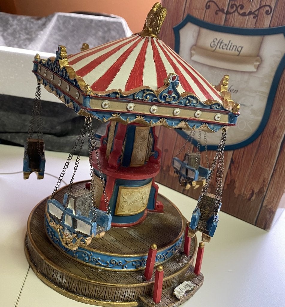 Efteling Zweefmolen -Kleine Zweefmolen - Met Doos & Werkend, Verzamelen, Efteling, Info@efteling.com, Ophalen of Verzenden, Beeldje of Poppetje