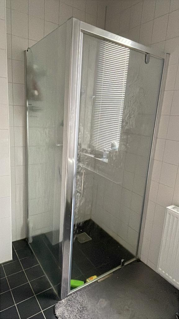 Douchecabine glas met deur, Ophalen, Zo goed als nieuw, Glas, Douche