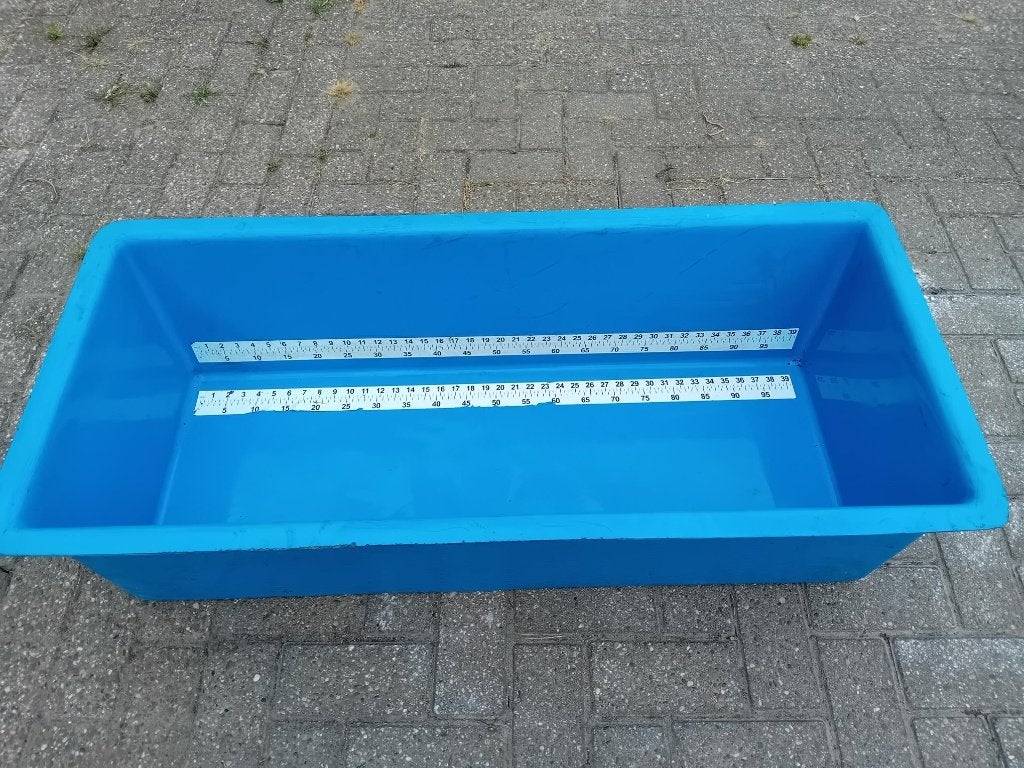 Grote meetbak 1 meter, Tuin en Terras, Vijver-toebehoren, Ophalen, Gebruikt, Overige typen
