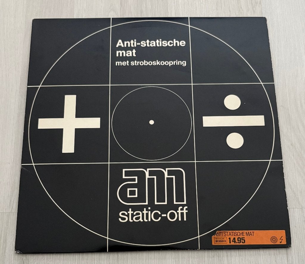 Anti statische mat met stroboskoopring, Ophalen of Verzenden, Zo goed als nieuw, Platenspeler-onderdeel, Overige merken