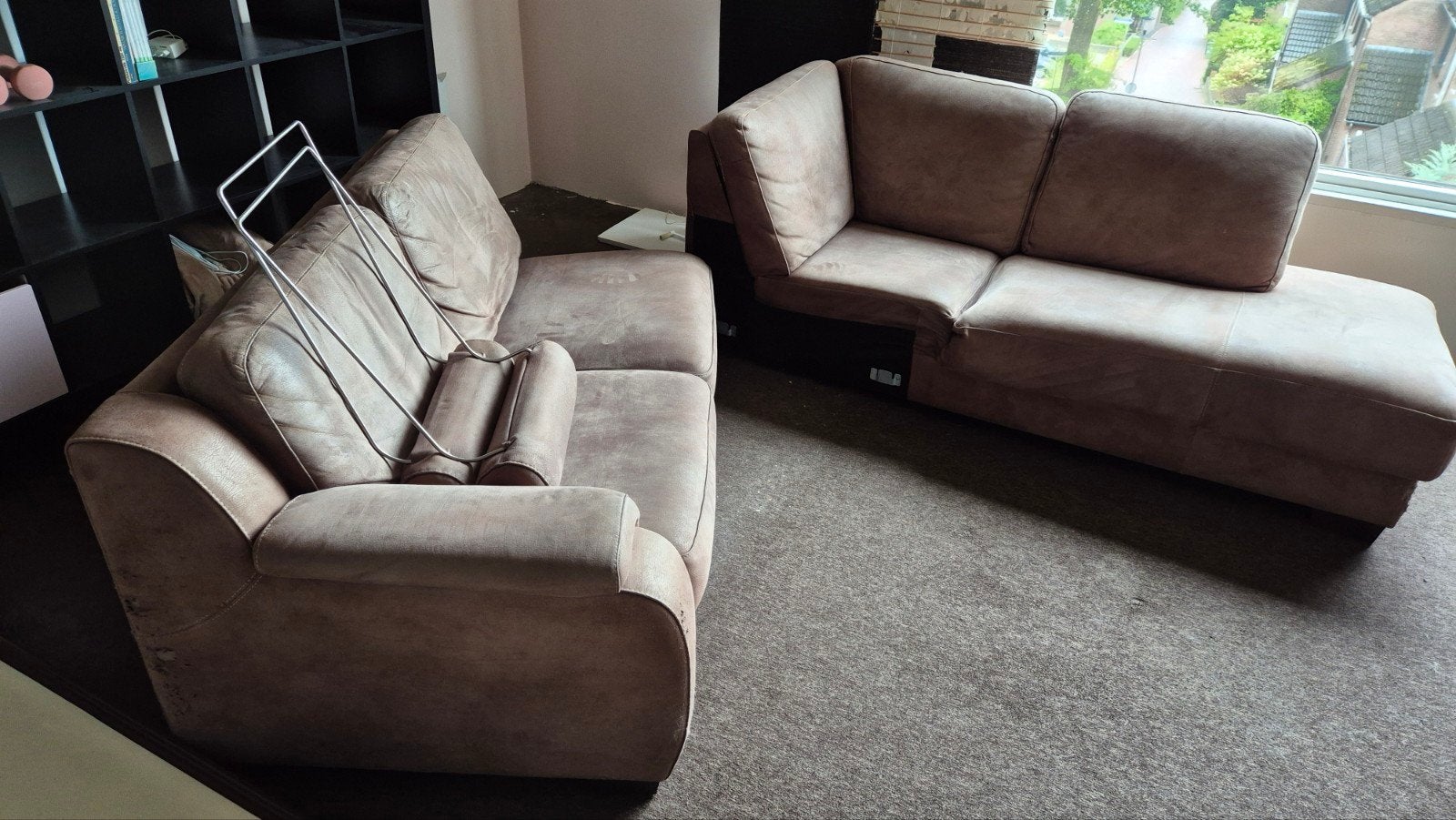 GRATIS hoekbank met gebruikssporen, Ophalen, Modern, Comfortabel, 250 tot 300 cm, Gebruikt