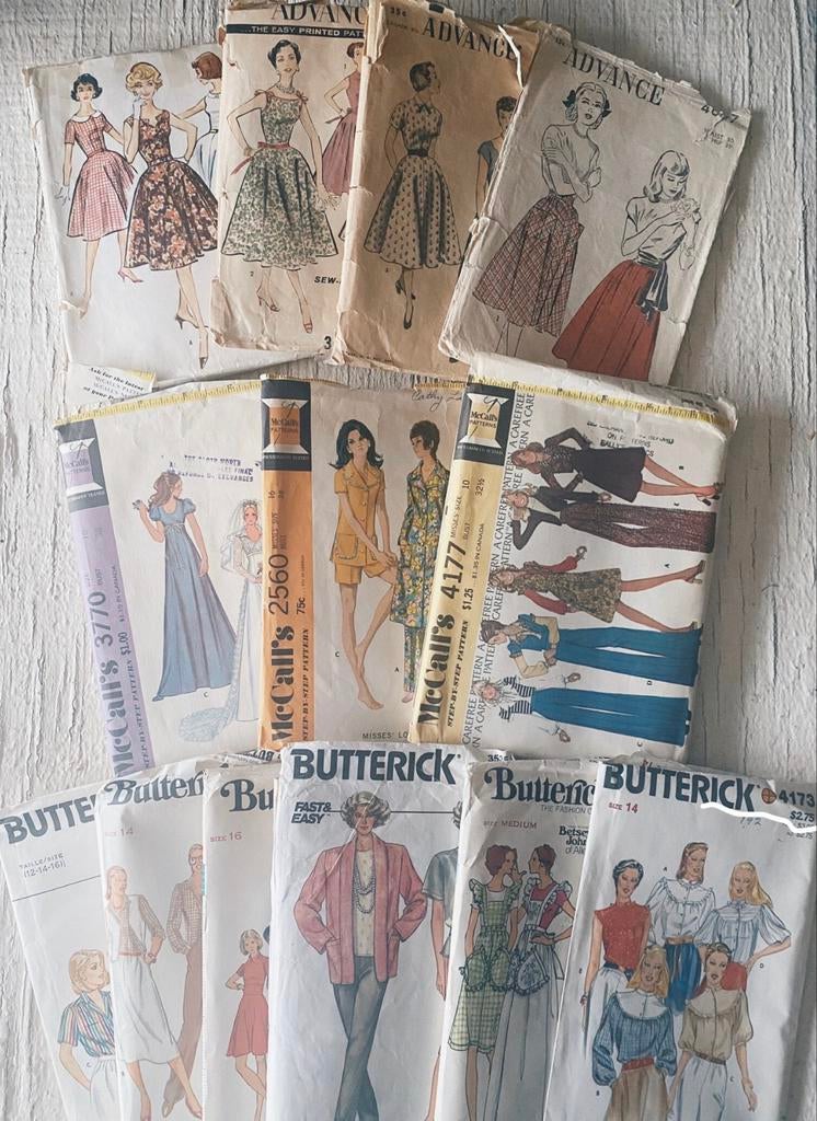 GEZOCHT: Vintage historische naaipatronen jaren ’60 en ouder, Hobby en Vrije tijd, Kledingpatronen, Vrouw, Ophalen, Overige merken