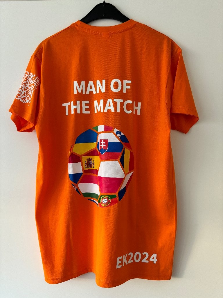 T-Shirt maat L : man of the match EK 2024 ongedragen Nieuw, Verzamelen, Sportartikelen en Voetbal, Ophalen, Nieuw, Buitenlandse clubs