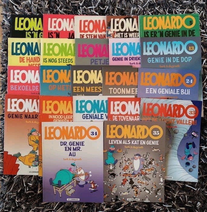 Leonardo strips, Meerdere stripboeken, Ophalen of Verzenden, Gelezen, Turk & De Groot