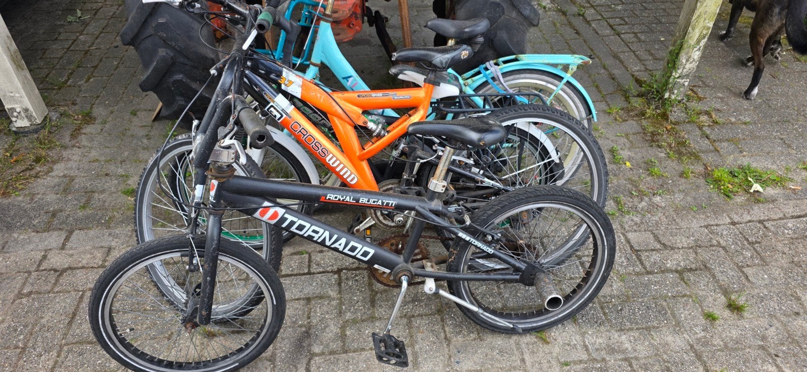 4 kinderfietsen, Ophalen, Gebruikt, Minder dan 16 inch
