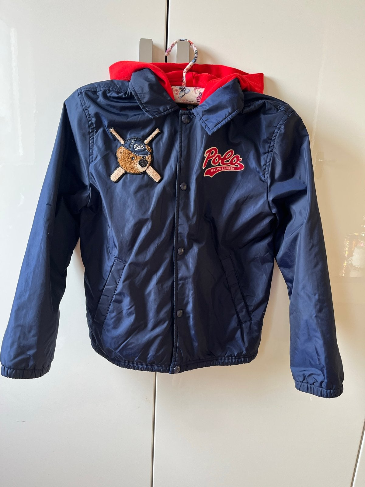 Polo Ralph Lauren jas met capuchon - Maat M (10-12), Ophalen of Verzenden, Zo goed als nieuw, Jongen, Jas