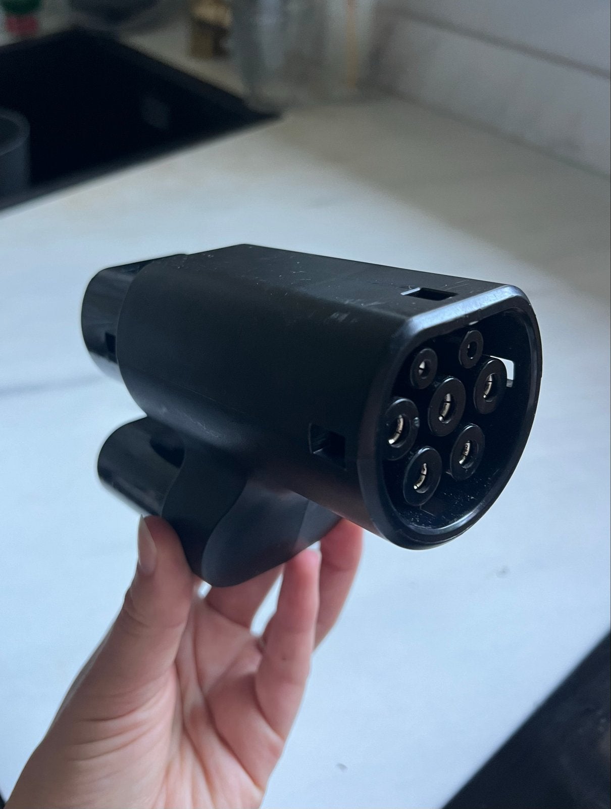 Tesla Type 2 naar CCS2 Adapter voor snelladen, Ophalen of Verzenden, Gebruikt