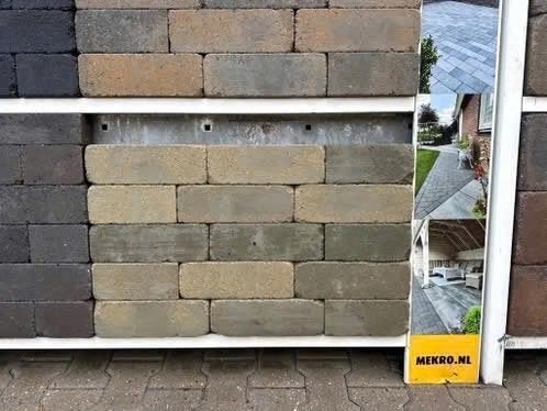 stonique trommel longstone 7cm oud Heeg, Klinkers, Nieuw, Ophalen of Verzenden, 10 m² of meer