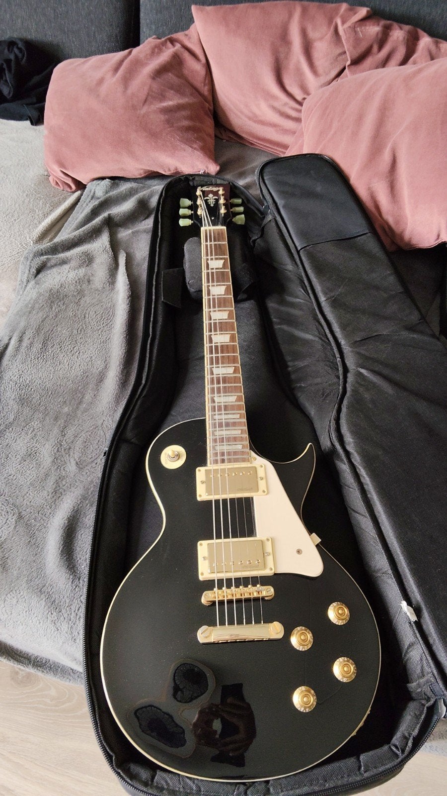 gitaar vintage v100 les Paul, Ophalen of Verzenden, Solid body, Ibanez