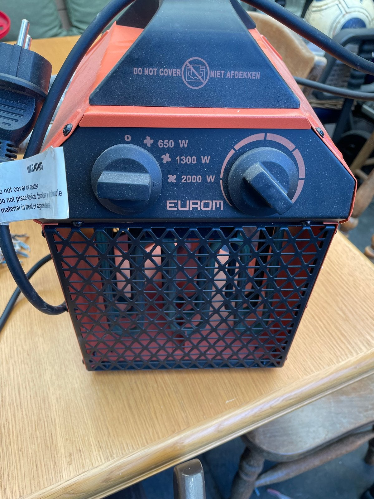 Eurom Kachel - 2000W - Zo goed als nieuw, 30 tot 80 cm, Kachel, Minder dan 60 cm, Ophalen of Verzenden