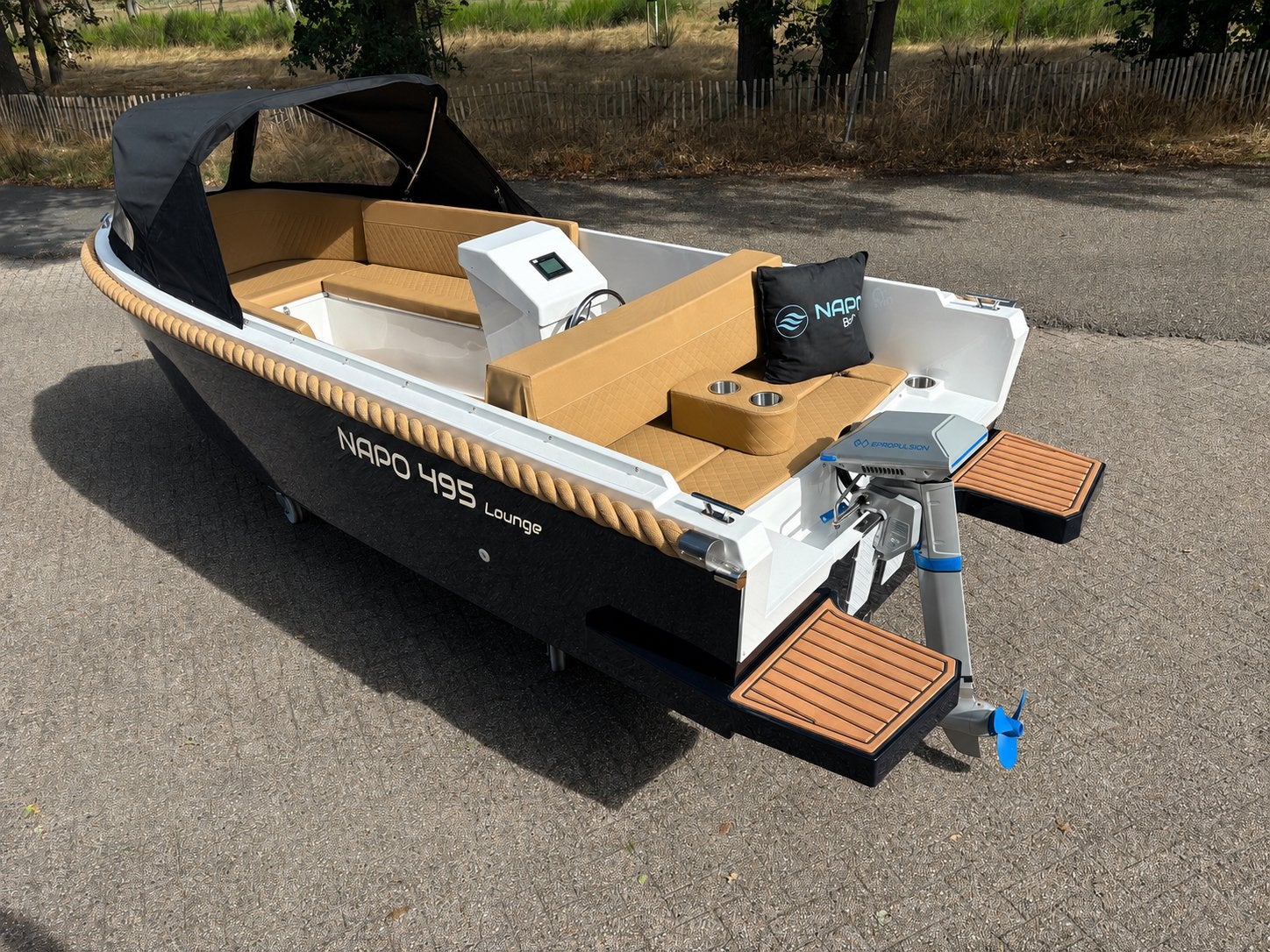 NAPO 495 Lounge volledig elektrische sloep bj. 2026  HISWA, Watersport en Boten, Sloepen, Tender, 1.90 meter, Binnenboordmotor