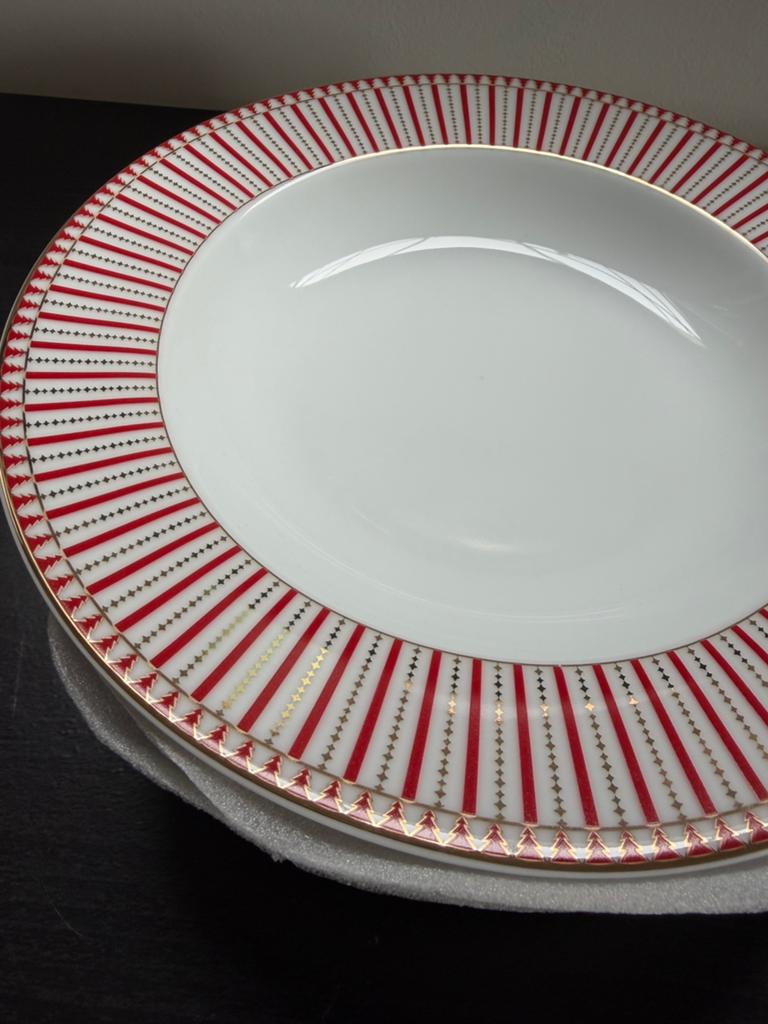 Magie De Noël soepbord 4x, Huis en Inrichting, Ophalen of Verzenden, Nieuw, Glas, Overige stijlen