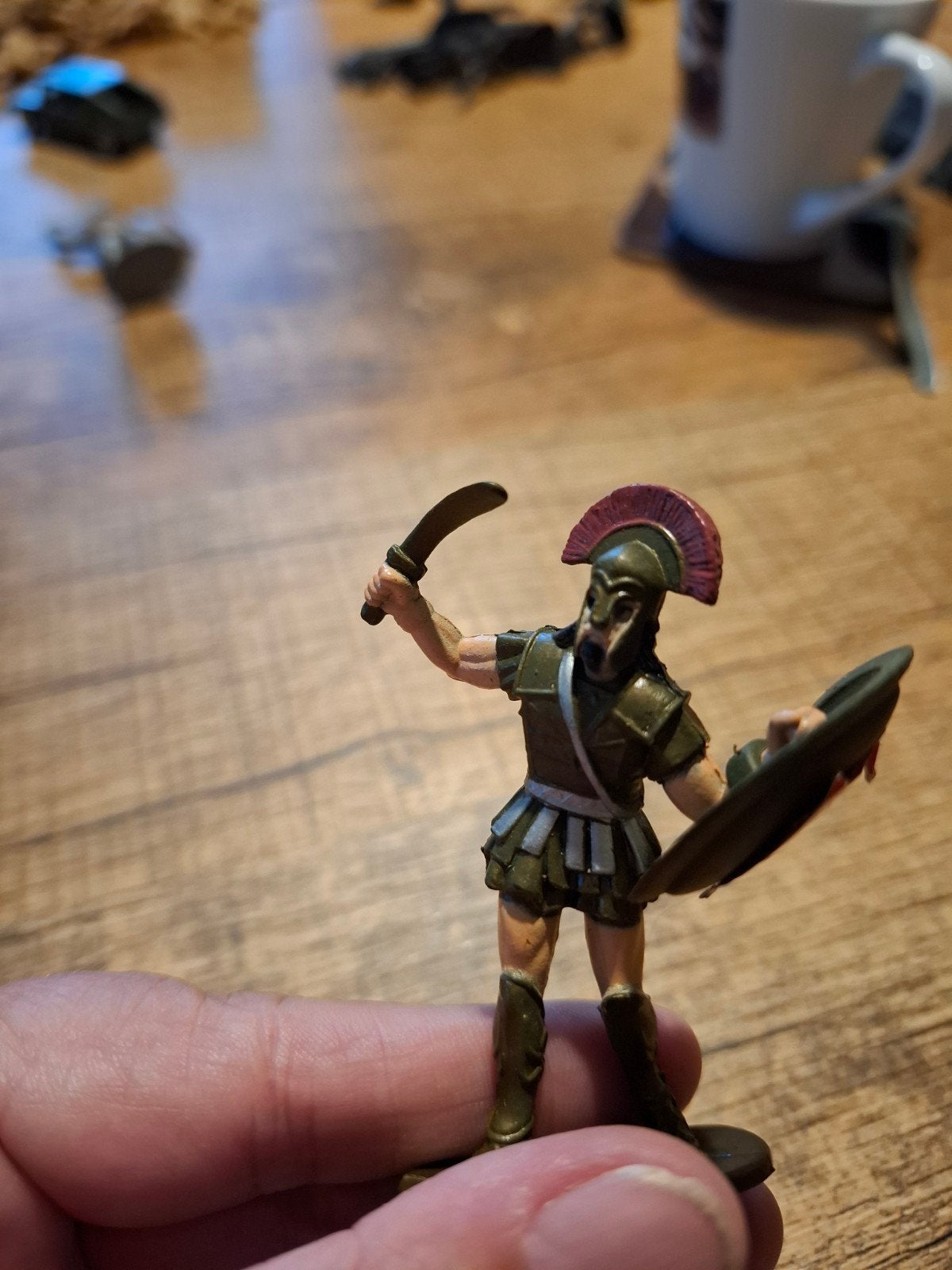 Gedetailleerd Romeins soldaat miniatuurfiguur, Ophalen of Verzenden, Zo goed als nieuw