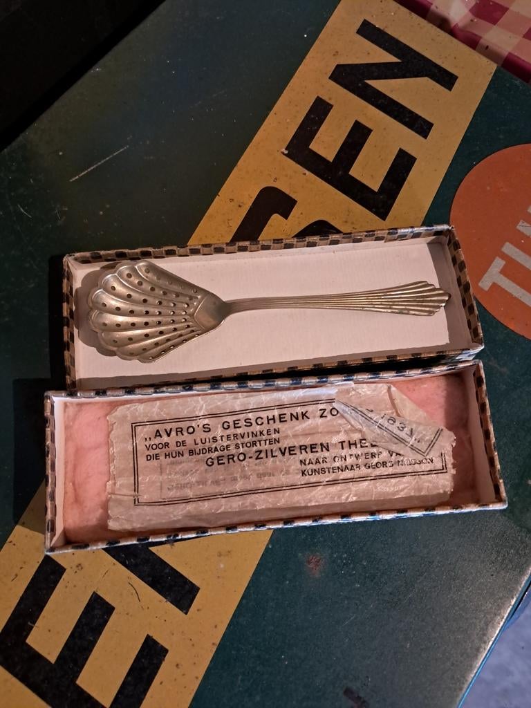 Avro Gero geschenk theeschep 1937, Ophalen of Verzenden, Nieuw, Overige typen
